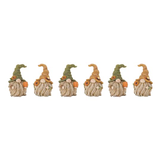 Fall Harvest Gnome Figurine Set